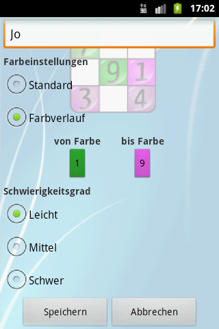 Sudoku von Pineapple Developer, Inhaber Johannes Schuh - Screenshot der Android App