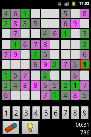 Sudoku by Pineapple Developer, owner Johannes Schuh - Screenshot of the Android App